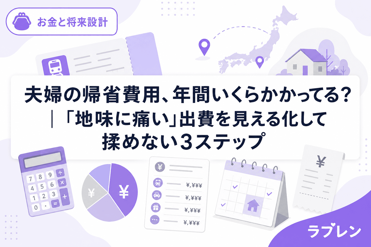 夫婦の帰省費用、年間いくらかかってる?|「地味に痛い」出費を見える化して揉めない3ステップ