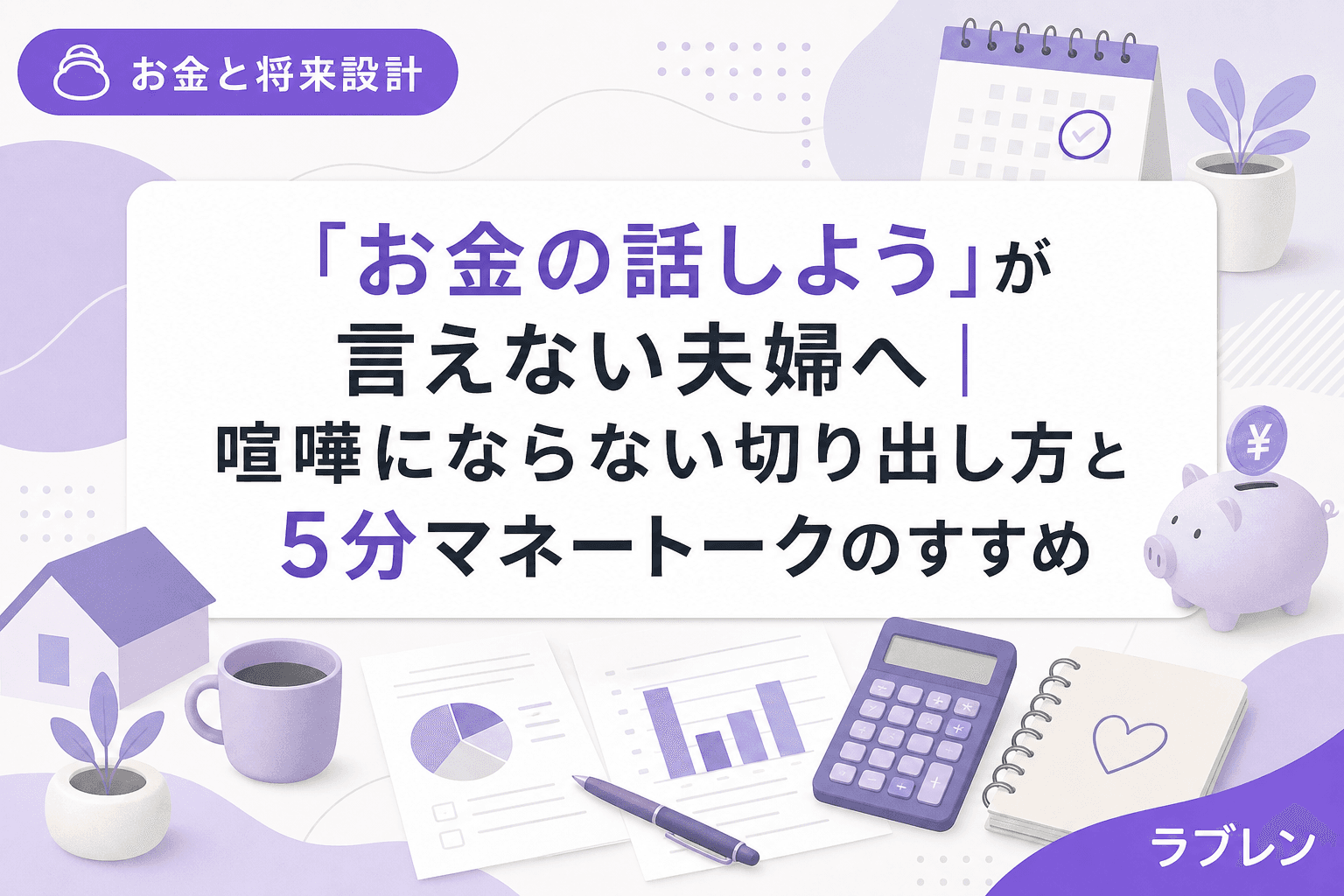 「お金の話しよう」が言えない夫婦へ|喧嘩にならない切り出し方と5分マネートークのすすめ