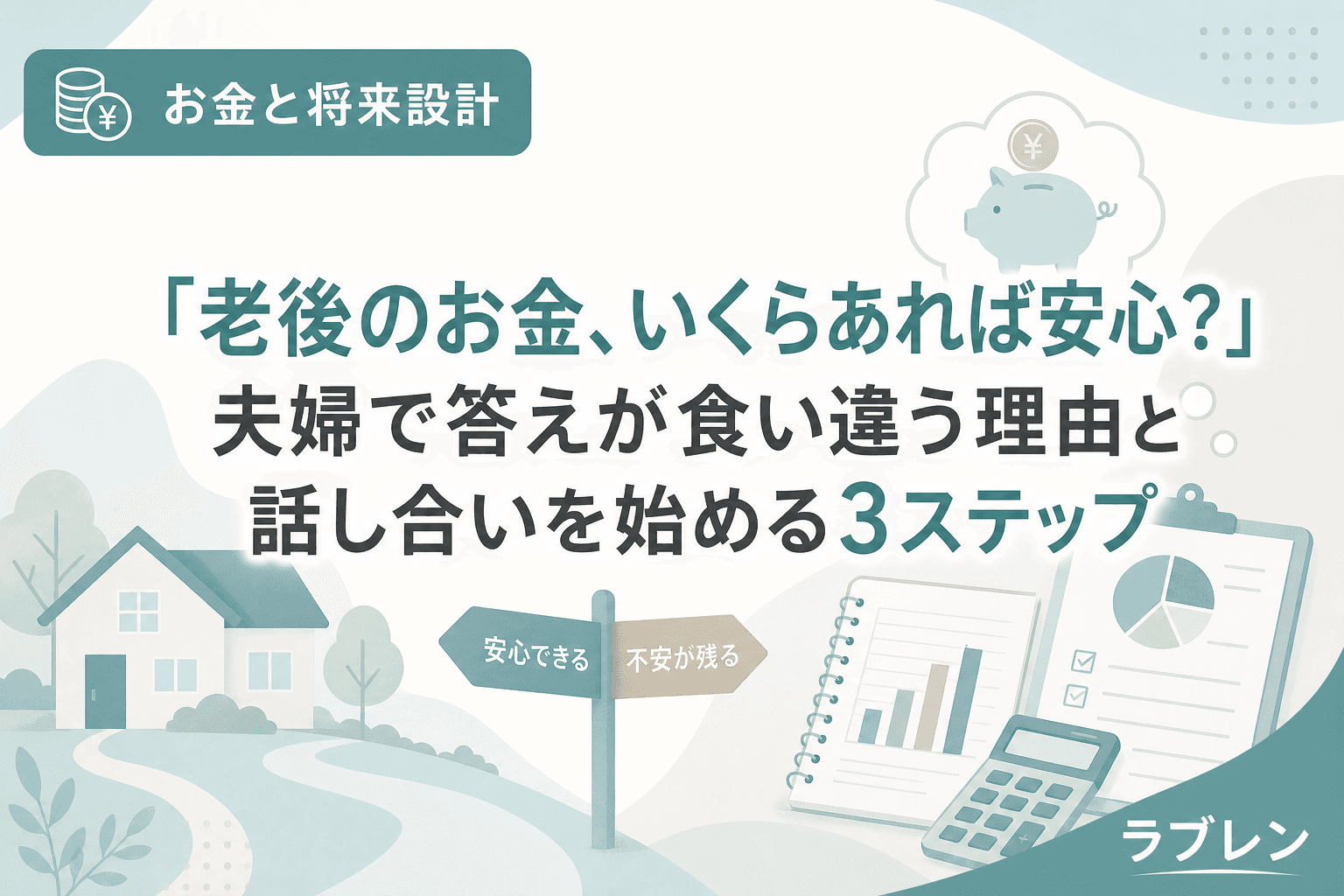 「老後のお金、いくらあれば安心?」夫婦で答えが食い違う理由と話し合いを始める3ステップ
