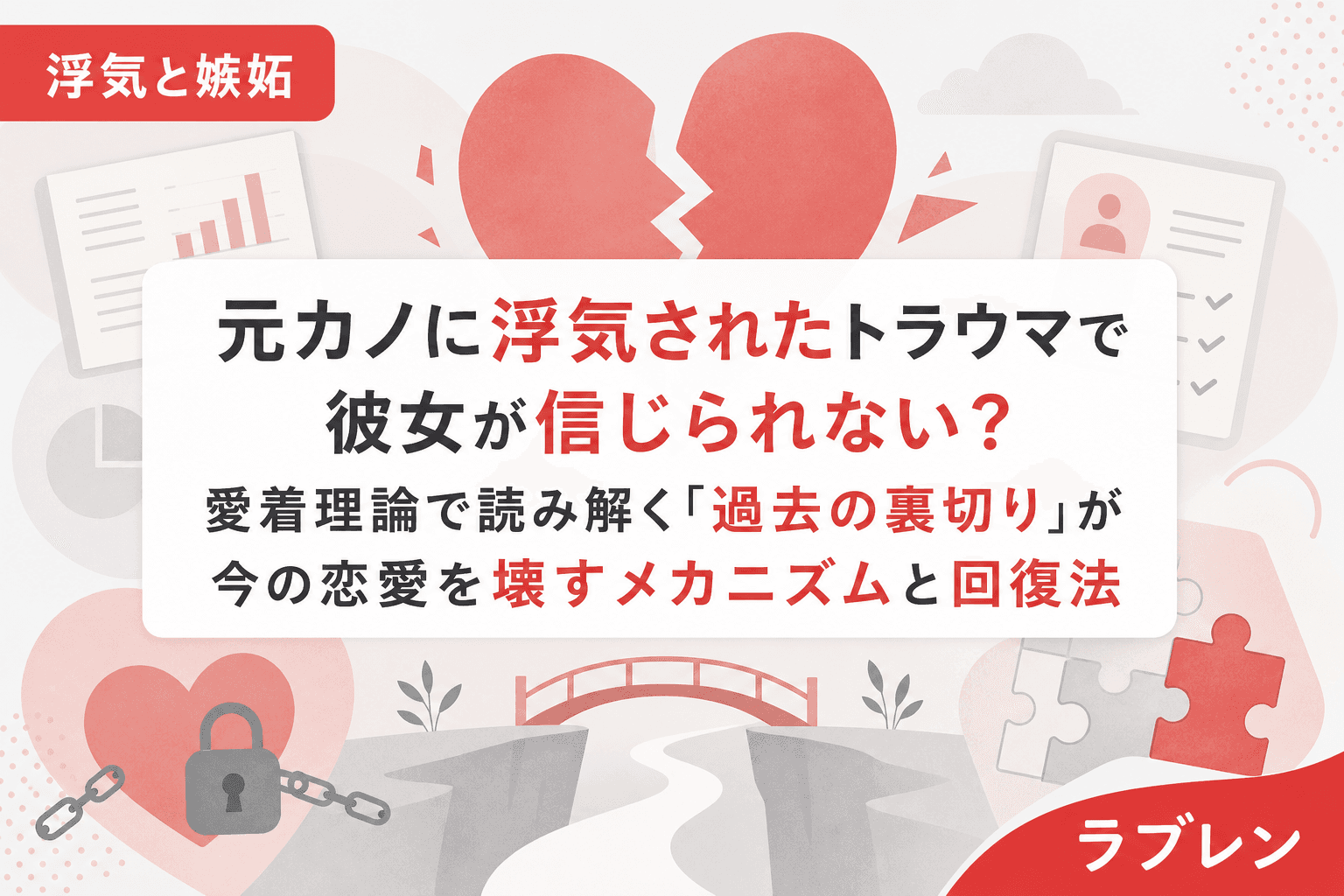 元カノに浮気されたトラウマで彼女が信じられない?愛着理論で読み解く「過去の裏切り」が今の恋愛を壊すメカニズムと回復法