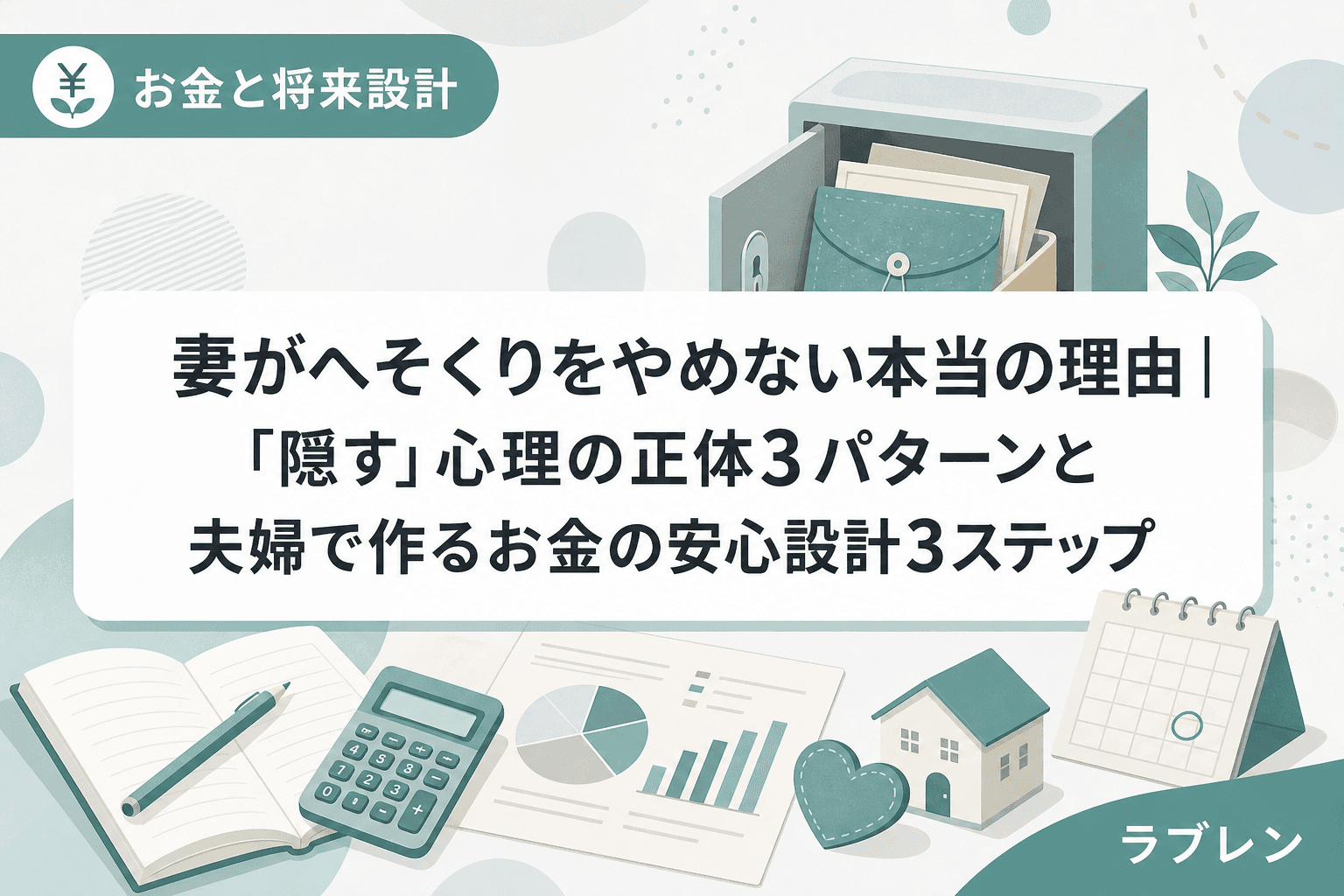 妻がへそくりをやめない本当の理由|「隠す」心理の正体3パターンと夫婦で作るお金の安心設計3ステップ
